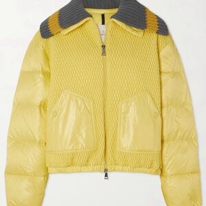 Moncler Yellow Apront Bomber Jacket